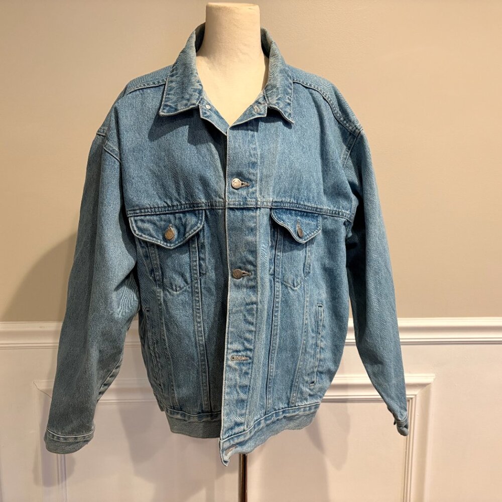 Light Wash Vintage Unisex 80s Denim Jacket - Pepsi